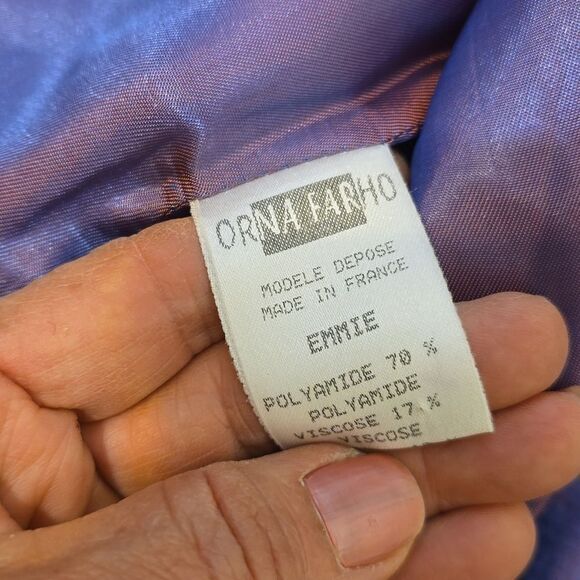 Orna Farho Paris Lace vintage Blazer size 44T (Large US) - Picture 11 of 11